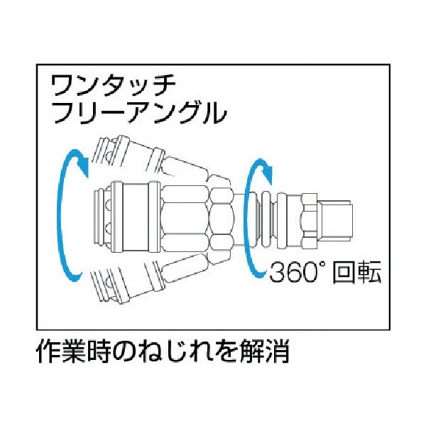 TRUSCO エアブレードホース ウレタンブレードチューブ 6.5×10 10m フリーアングルJ付 TOP-6.5-10F [104-4559]