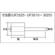 画像2: TRUSCO フラップホイール 外径50X幅25X軸径6 (5個入) #40 UF5025(40) [114-7021] (2)