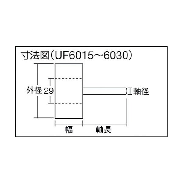 TRUSCO フラップホイール 外径60X幅25X軸径6 (5個入) #60 UF6025(60) 114-7331