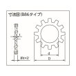 画像2: TRUSCO 外歯ワッシャー 三価白 M3 210個入 B86-0003 [160-8975] (2)