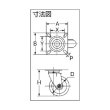 画像2: TRUSCO プレス製ウレタンキャスター 自在 Φ130 TUJ-130 [171-2373] (2)