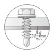 画像3: TRUSCO ドリルネジ ヘックス ユニクロ M6X25 19本入 174-9404 (3)