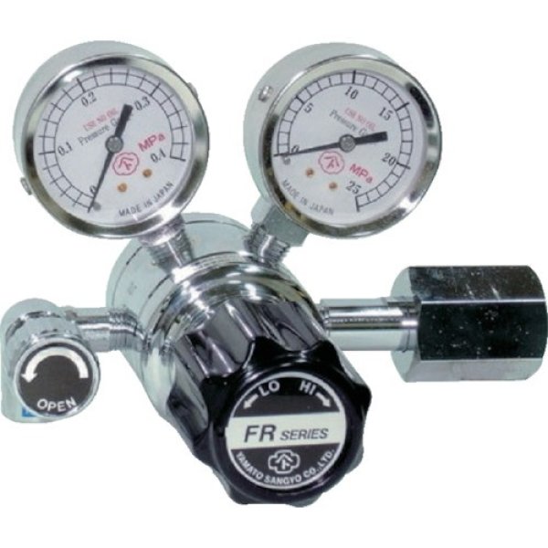 二段式圧力調整器 FR-1B 真鍮タイプ 水素用 ヤマト産業 FR-1B-R-12N01-2204-H2