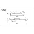 画像2: TRUSCO 枠式ターンバックル フック&フックタイプ ねじ径3/8 ユニクロ TTB-05 [275-8083] (2)