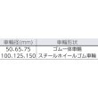 画像4: TRUSCO キャスター TYSシリーズ 自在 SP付 ゴム車150mm TYSB-150 [474-8271] (4)