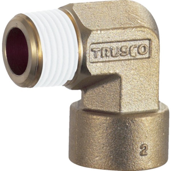 画像1: TRUSCO ねじ込み継手 エルボ R1/2-RC1/2 TN-12L [257-6643] (1)