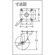 画像2: ハンマー 旋回式ゴム車輪（スチールホイール・ローラーベアリング）125mm 420S-RB125 [398-4893] (2)