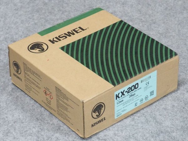 画像1: キスウェル 軟鋼及び490MPa級高張力鋼用フラックス入りワイヤ KX-200 1.2mm 20kg/巻 (1)