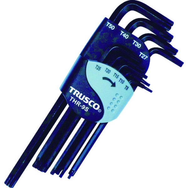 画像1: TRUSCO ヘックスローブレンチセット 9本入 THR-9S  [389-6790] (1)