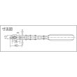 画像2: 角田 ハンドル横型トグルクランプ（下方押え型） No.38P小 KC-38P-S 締圧力2.8kN [808-6816] 欠品中 (2)