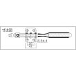 画像2: 角田 ハンドル横型トグルクランプ No.38K小 KC-38K-S [122-0152] (2)