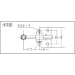 画像2: 角田 ハンドル縦型トグルクランプ  No.40A KC-40A [121-6473] (2)