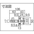 画像2: 角田 ハンドル縦型トグルクランプ（下方押え型） No.42P KC-42P 締圧力1.5kN [121-6911] (2)