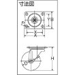 画像2: ハンマー キャスター自在ナイロン車 60mm 420G-N60 [125-2488]  (2)