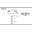 画像2: TRUSCO 圧造蝶ボルト 2種 ステンレス M10×30 2個入 B35-1030 [783-3571] (2)