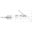 画像2: 横押し型トグルクランプ 全長：383mm 締付力：4.54kN TPB50F [409-4468] スーパーツール (2)