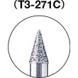 画像4: TRUSCO ダイヤモンドバー Φ3X刃長4.7X軸3 #100 T3-271C [144-1141] (4)