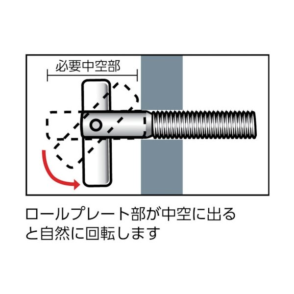 TRUSCO ITハンガー スチール M10X50 6本入 (中空壁用アンカー/はさみ固定式) IT-1050BT [202-7348]