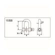 画像2: TRUSCO ネジシャックル ステンレス製 15mm TNS-15 [208-2352] (2)