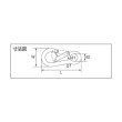 画像2: TRUSCO ステンレススナップフック B型 線径Φ8×開口11mm (1個入) TSF-8B 275-0724 (2)