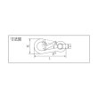 画像2: TRUSCO ステンレススナップフック A型 線径Φ8×開口11mm TSF-8A [275-4312] (2)