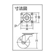 画像2: TRUSCO プレス製台車用キャスターΦ100 自在 100JC [372-9109] (2)