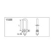 画像2: TRUSCO TLNS-10 ロングシャックル ステンレス製 D寸法10mm [380-4011] (2)