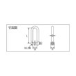画像2: TRUSCO ロングシャックル ステンレス製 D寸法4mm TLNS-4 [380-4020] (2)