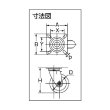 画像2: TRUSCO キャスター ハイテンプレス製ゴム車 自在金具付 φ100 HTTJ-100 [392-5684] (2)
