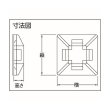 画像2: TRUSCO 結束バンド固定具 (粘着シート付)幅5.5 (100個入) THC-102 [414-9840] (2)