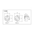 画像2: TRUSCO Uナット ステンレス M10×1.5 3個入 B70-0010 470-2981 (2)