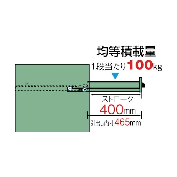 TRUSCO VE5S型中量キャビネット 500X550XH800 引出5段 VE5S-801 [479-0430]