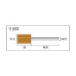 画像2: TRUSCO SK1510-100 ペーパーミニフラップホイール 外径15X幅10X軸径3 #100 [484-7229] (2)