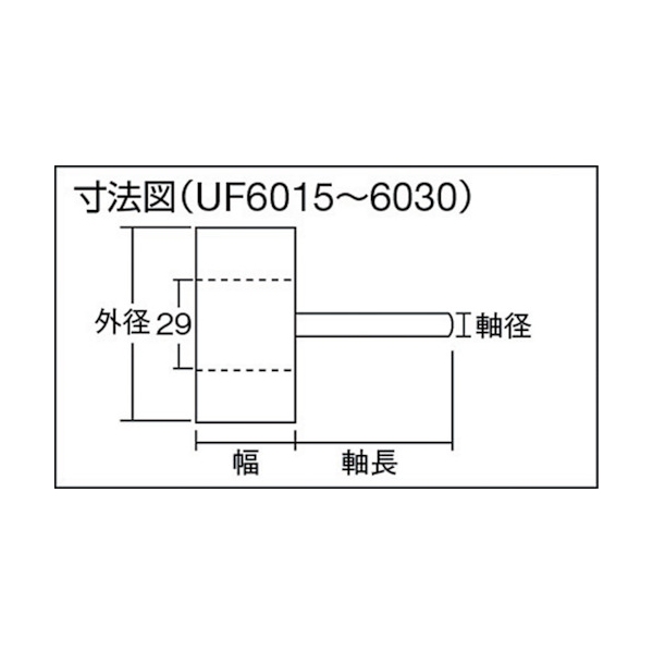 TRUSCO フラップホイール 外径60X幅25X軸径6 (5個入) #60 UF6025(60