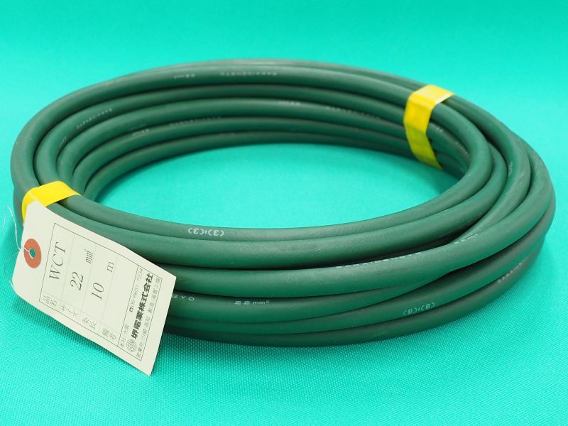カラー溶接ケーブル 緑色 5m単位 WCT22 - 溶接用品プロショップ サンテック