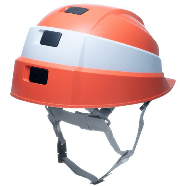 DIC たためるヘルメット/安全帽 墜落時保護用/飛来落下物用 国家検定取得 IZANO2 オレンジ/ホワイトライン/収納袋付