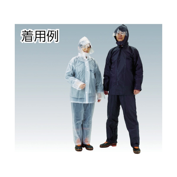 ＴＲＵＳＣＯ レインスーツ Ｍサイズ ネイビー(保護具・雨具) - 雨具