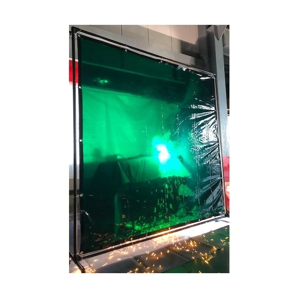 販促品 ＴＲＵＳＣＯ 溶接遮光フェンス １０２０型単体固定足 深緑